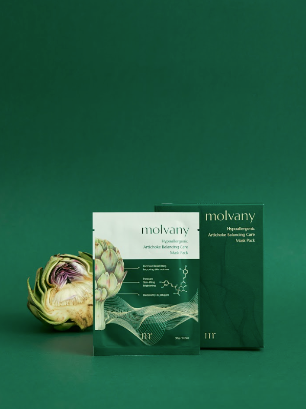 molvany Hypoallergenic Artichoke Balancing Care Mask Pack