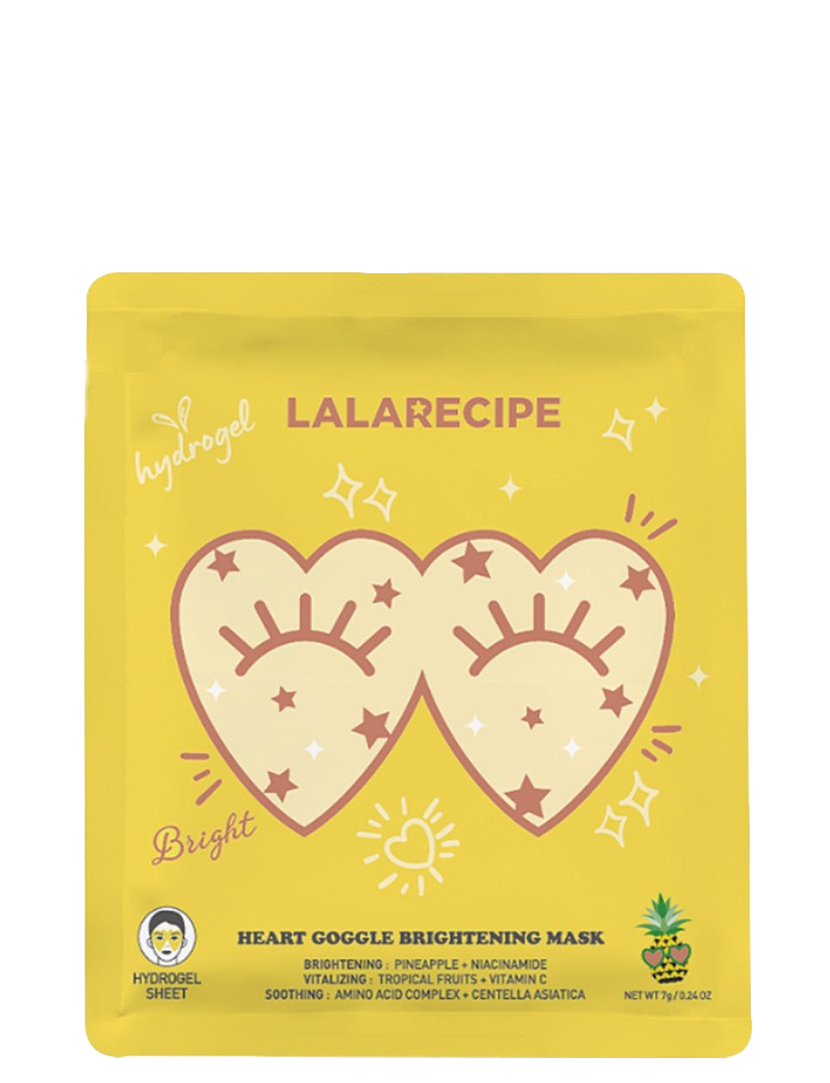 LALARECIPE Heart Goggle Brightening Mask