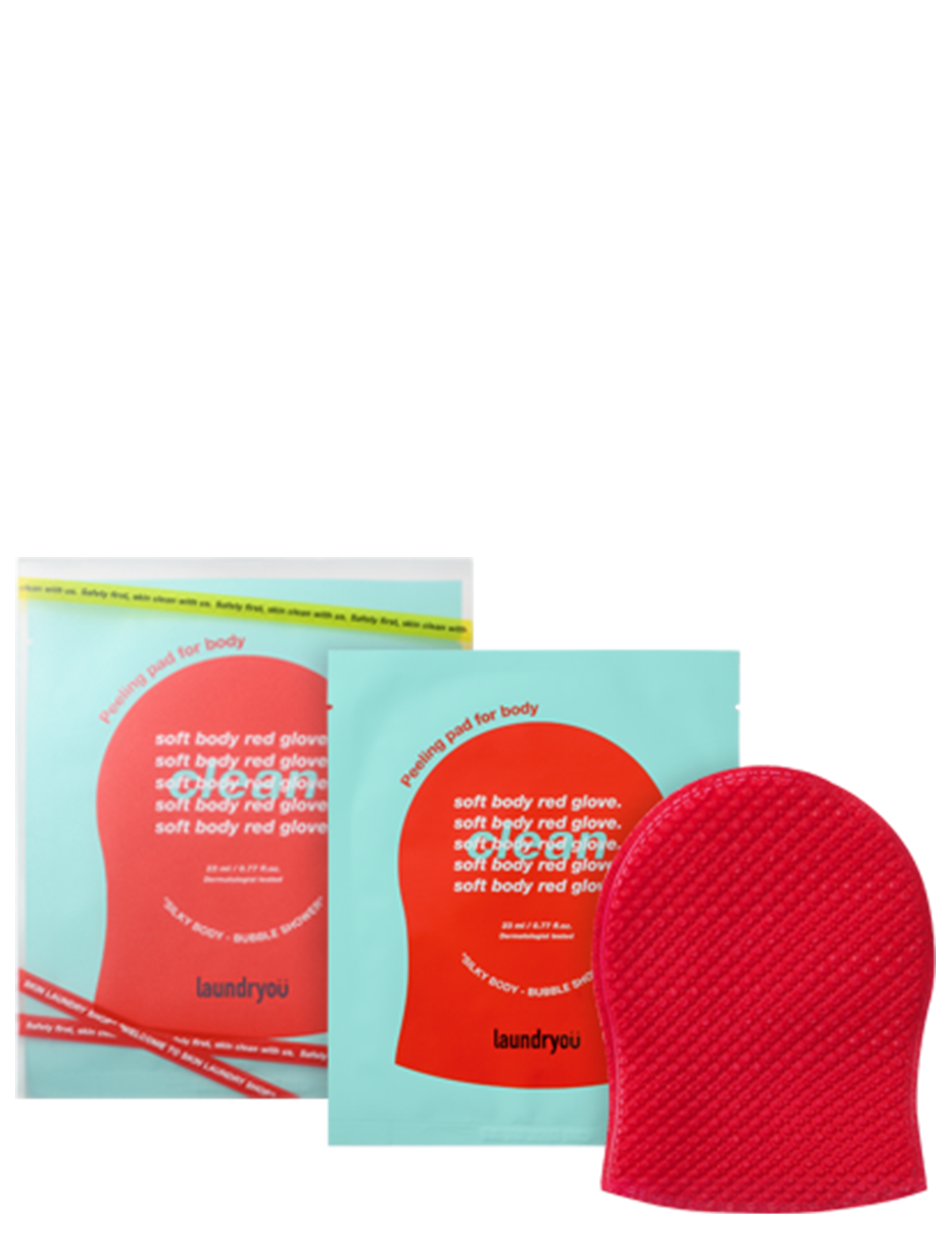 laundryou Soft Body Red Glove Clean
