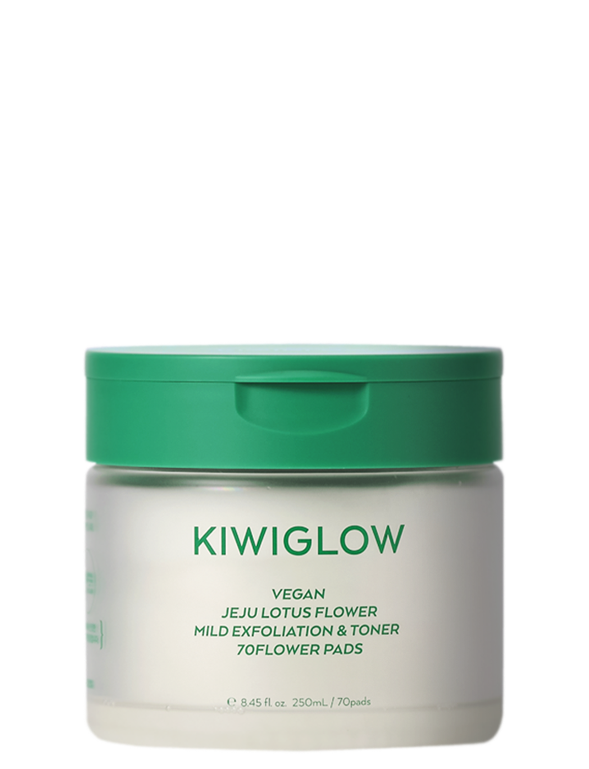 KIWIGLOW Vegan Jeju Lotus Flower Mild Exfoliation & Toner Flower Pads